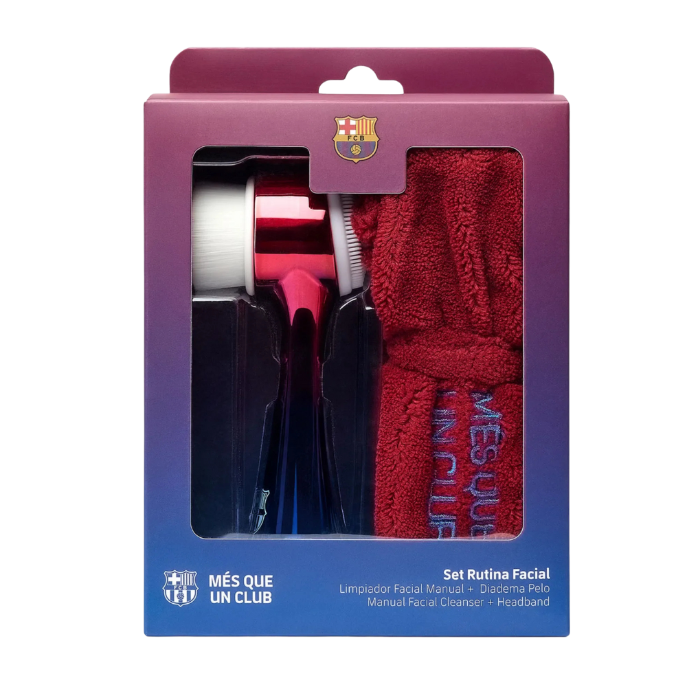 Set FC Barcelona: FC Barcelona, Facial Cleansing Brush + FC Barcelona, None, None, Headbands, Red, None