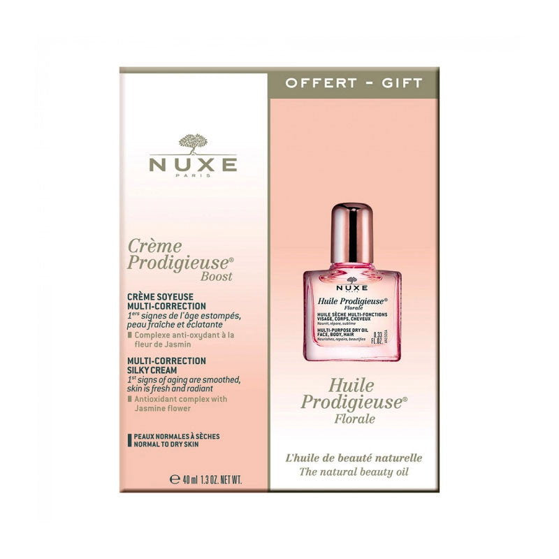 Huile Prodigieuse Florale Set Nuxe: Creme Prodigieuse Boost, Smoothing, Cream, For Face, 40 ml + Prodigieuse