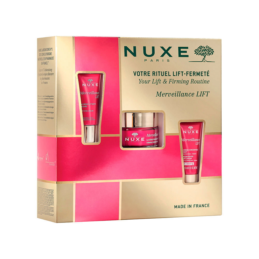 Firmness Routine Set Nuxe: Merveillance Lift Powdery, Vegan, Firming, Day, Cream, For Face, 50 ml +