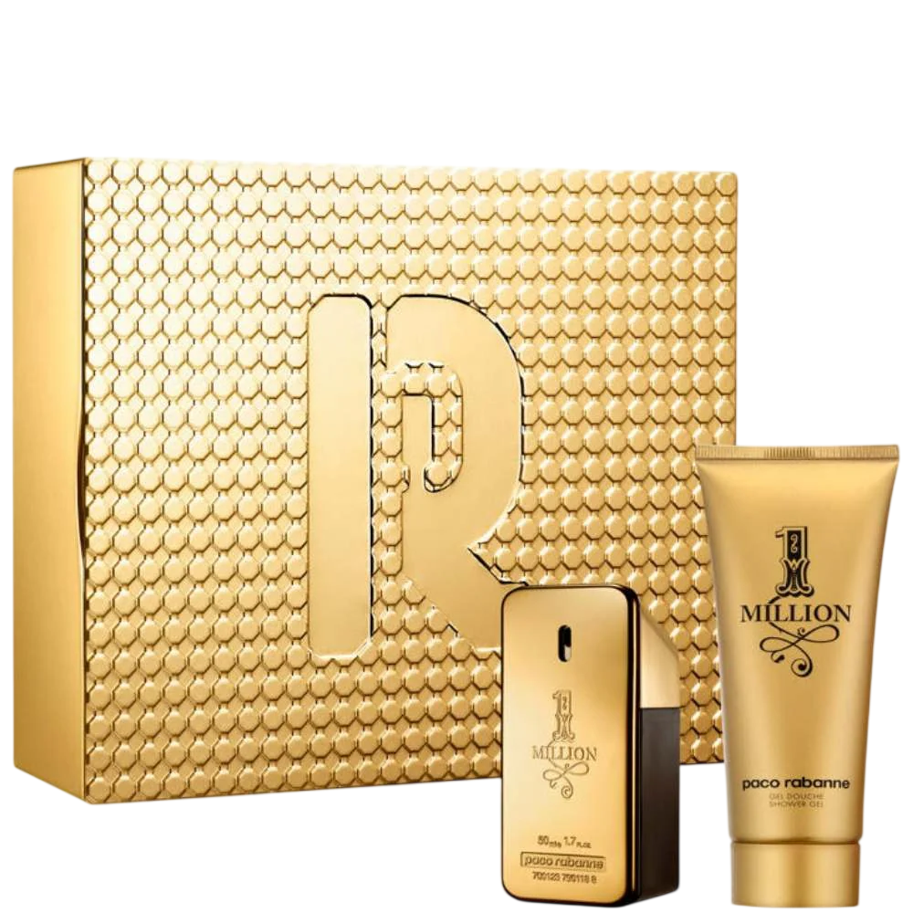 Set Paco Rabanne: 1 Million, Eau De Toilette, For Men, 50 ml + 1 Million, Shower Gel, For All Skin Types, 100 ml