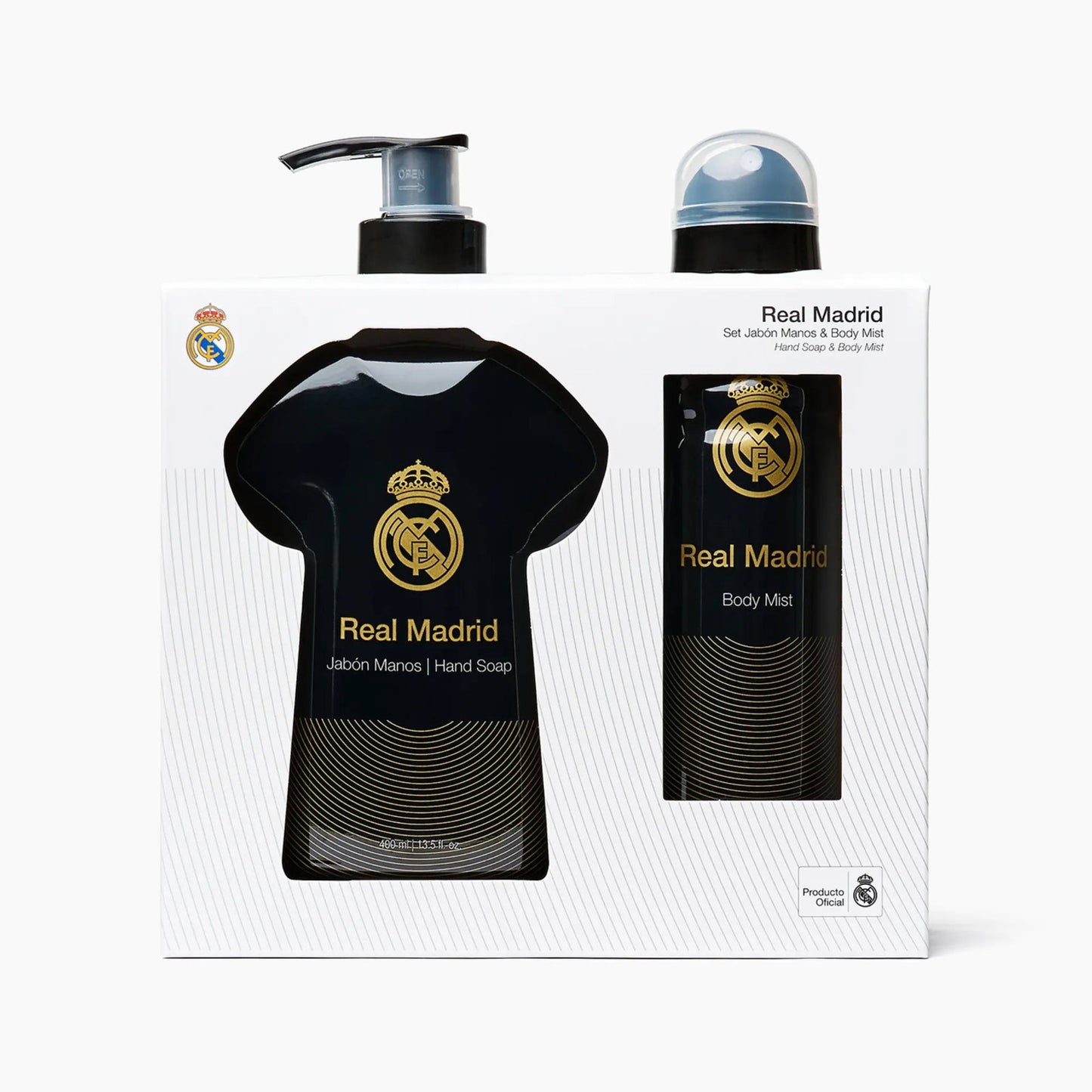 Set Real Madrid: Real Madrid, Liquid Soap, For Hands, 400 ml + Real Madrid, Scented Spray, For Men, 180 ml