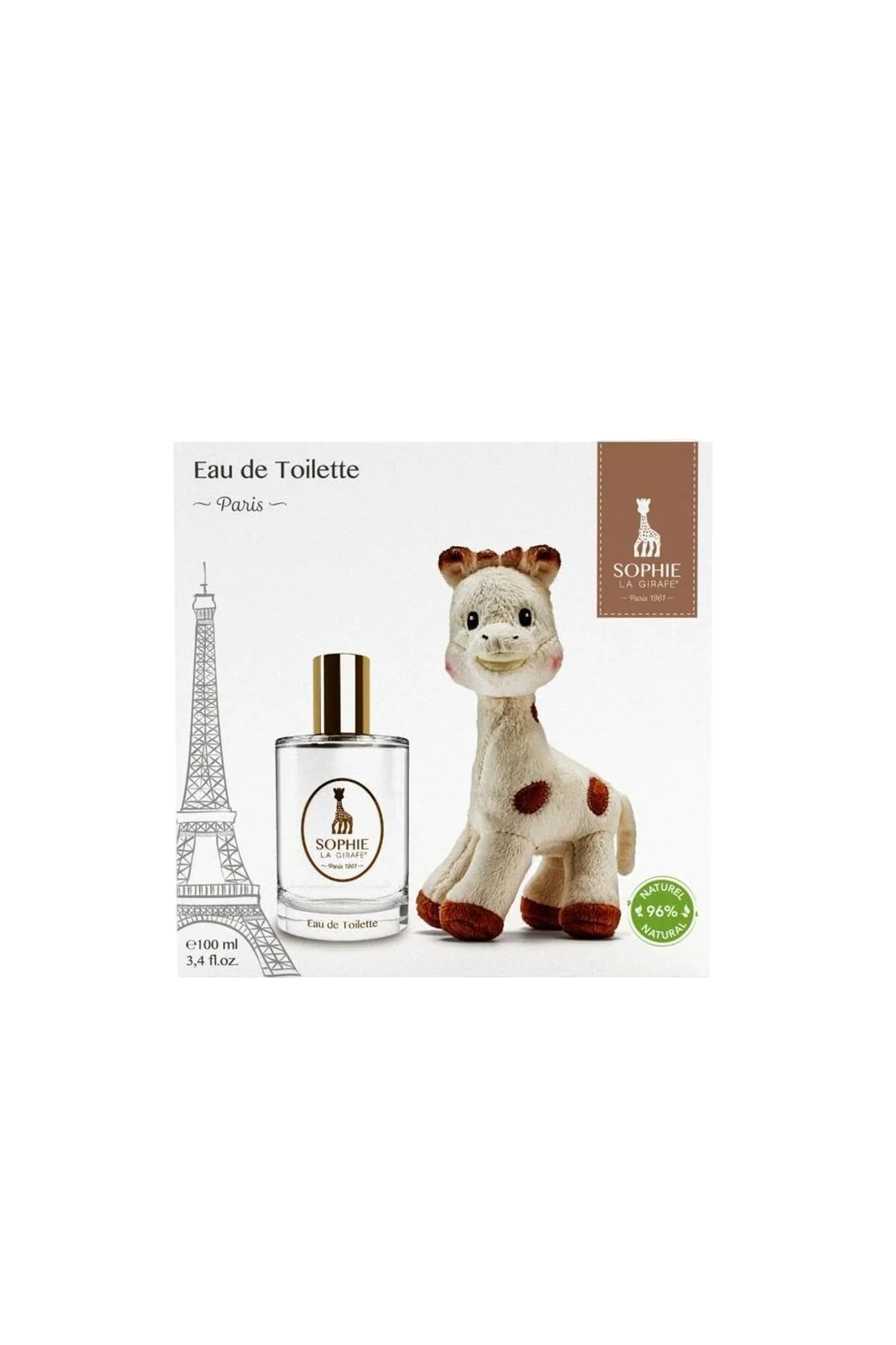 Set Sophie la Girafe: Girafe, Eau De Toilette, For Women, 50 ml + Sophie La Girafe Collectible Plush