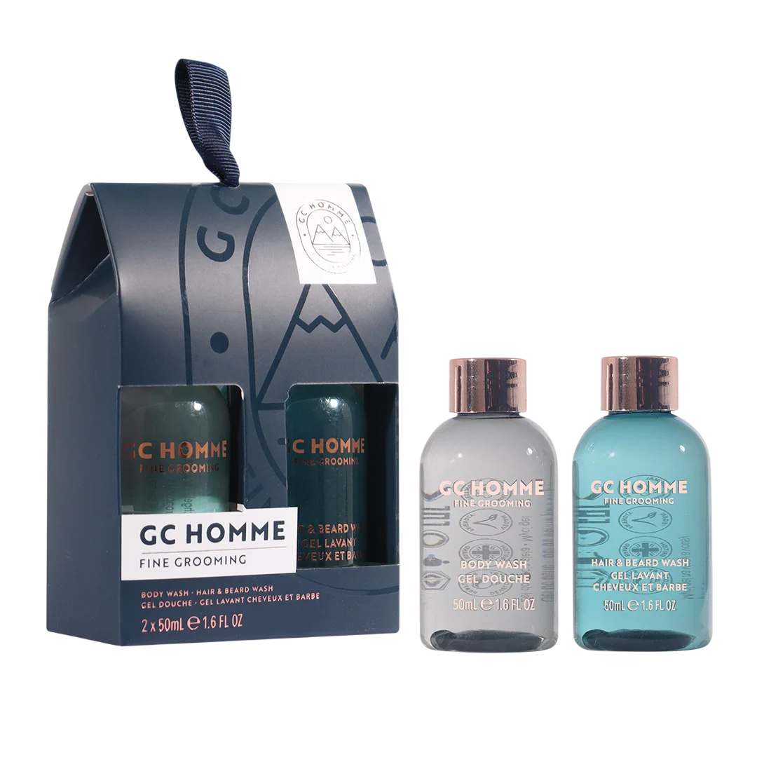 Set The Luxury Bathing Company: GC Homme, Cleansing & Refreshing, Shower Gel, For All Skin Types, 50 ml + GC Homme, Citrus & Aromatic, Shower Gel & Shampoo 2-In-1, 50 ml
