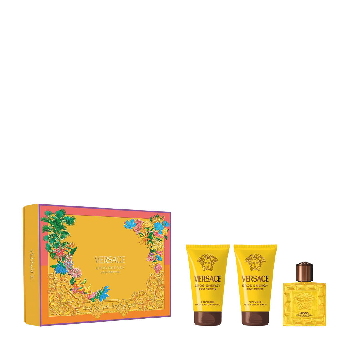 Set Versace: Eros Energy, Eau De Parfum, For Men, 50 ml + Eros Energy, Shower Gel, 50 ml + Eros Energy, Soothing, After-Shave Balm, 50 ml