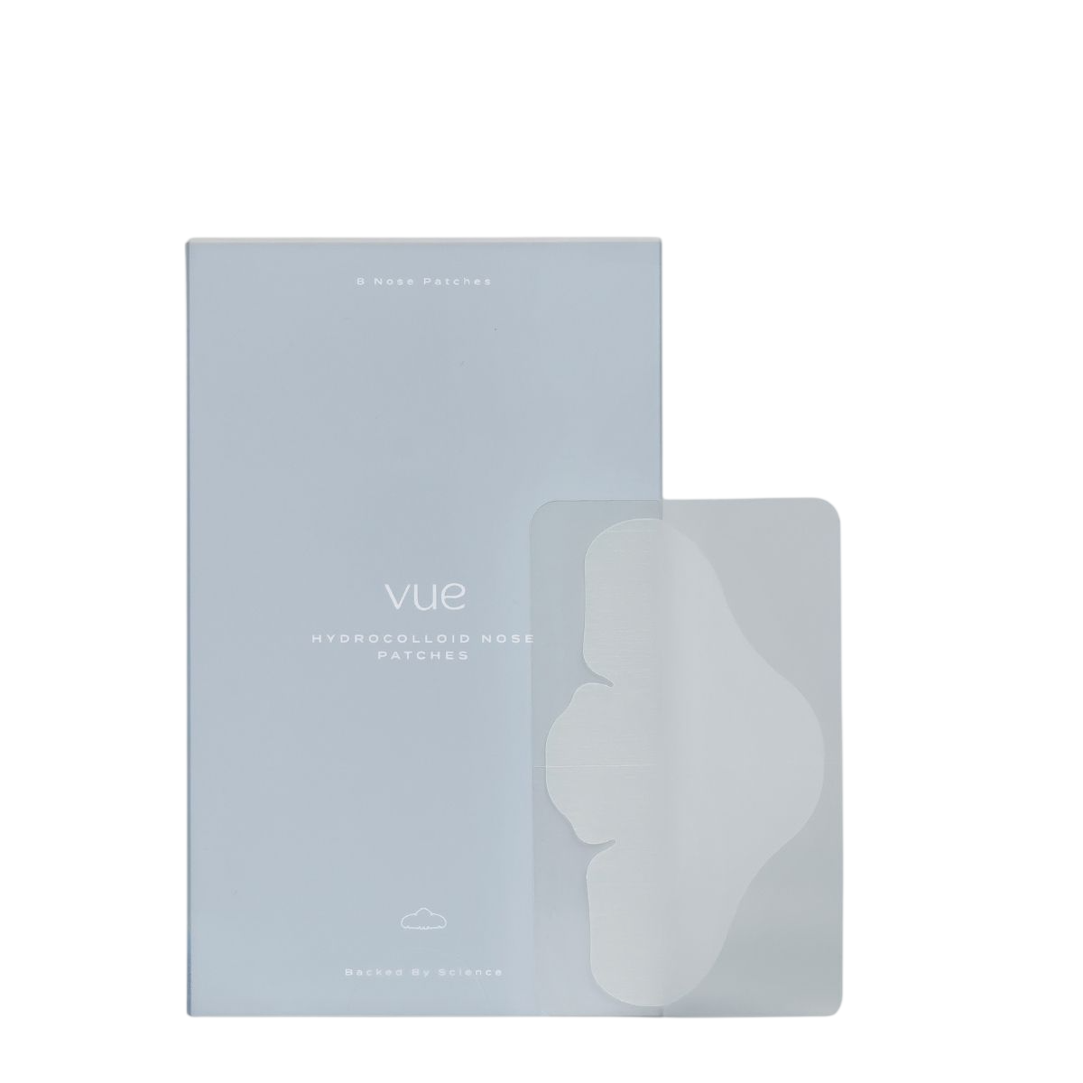 Set, Vue, Hydrocolloid, Anti-Blackheads, Nose Sheet Strips, 8 pcs