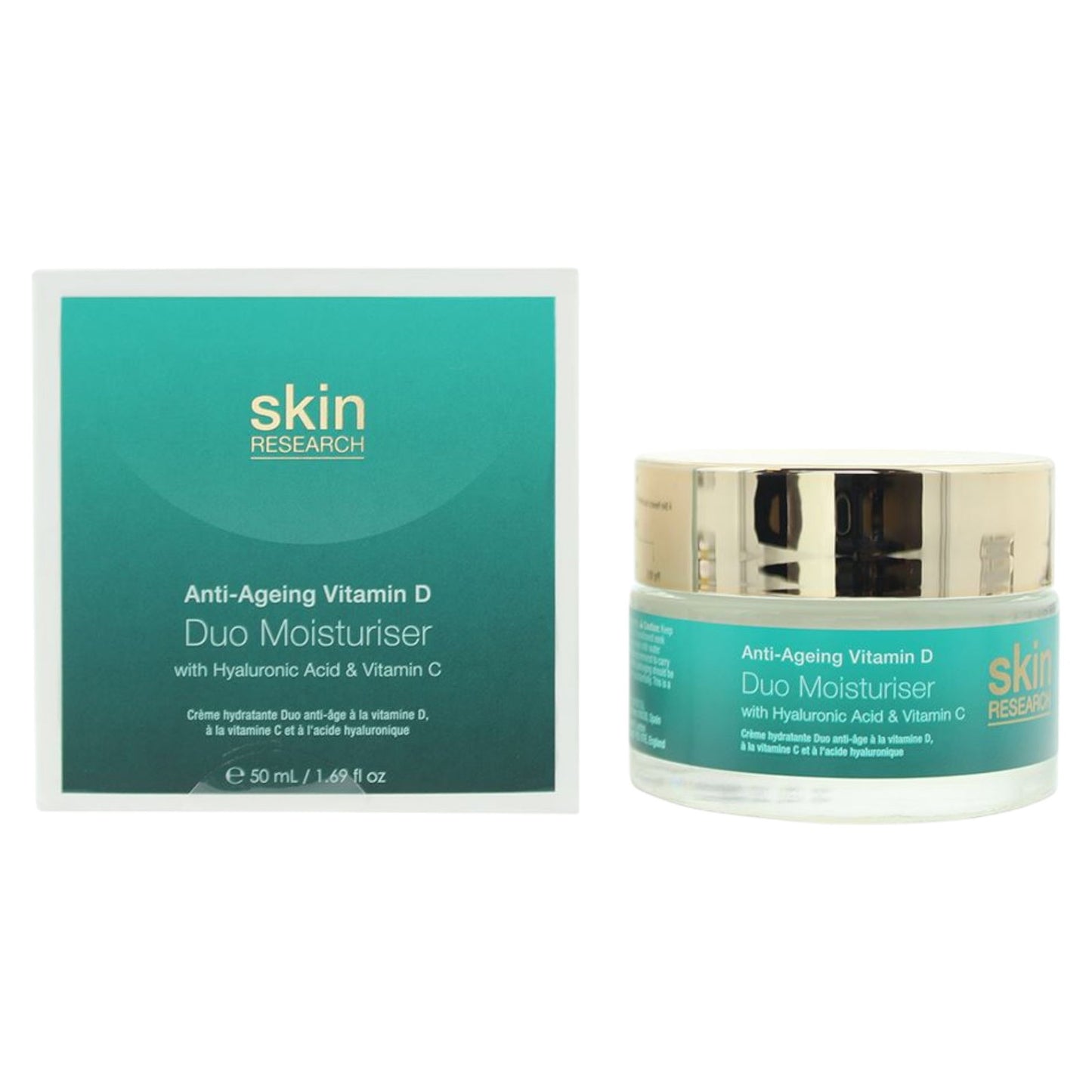 Skin Research, Intelligent Youth Peptide, Vitamin D, Anti-Ageing, Cream, For Face, 50 ml