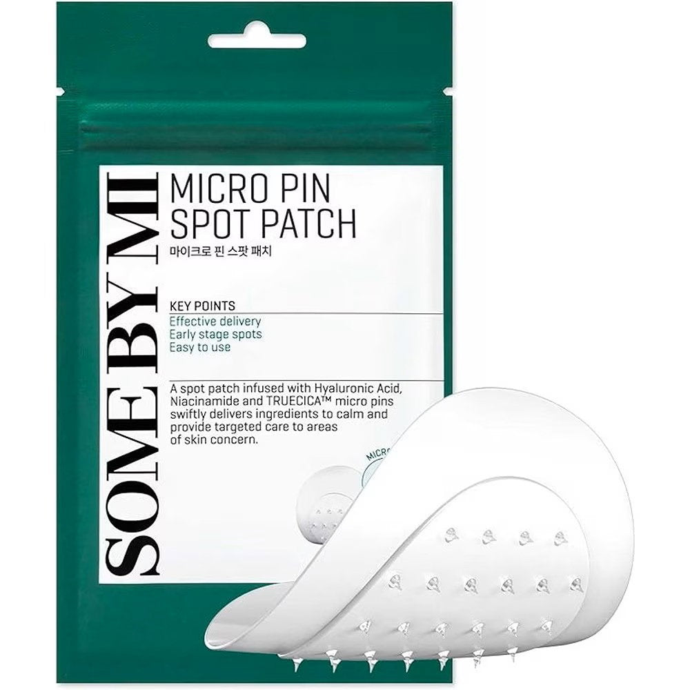Some By Mi, Micro Pin Spot Patch, Soothing & Repairing, Local Treatment Patch, For Face, 9 pcs