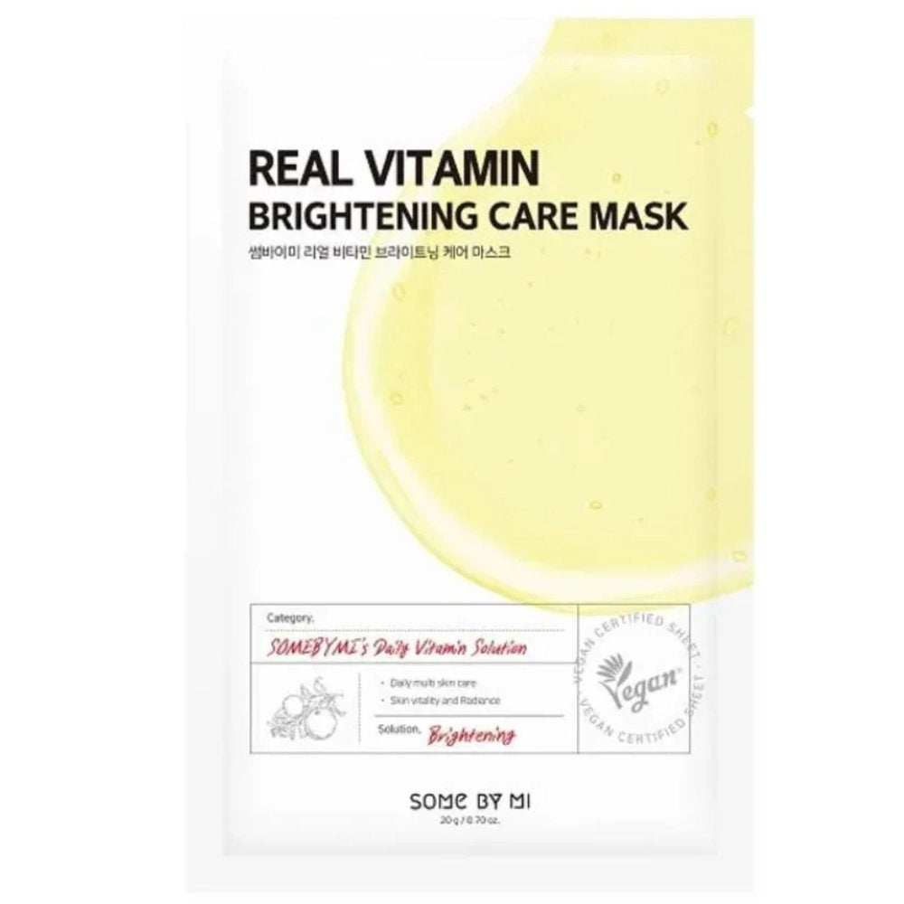 Some By Mi, Real Vitamin, Brightening, Sheet Mask, For Face, 20 g