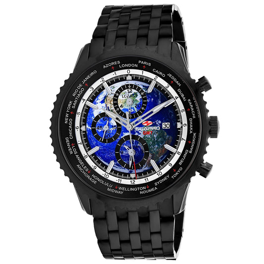 Seapro Reloj para hombre Meridian World Timer GMT