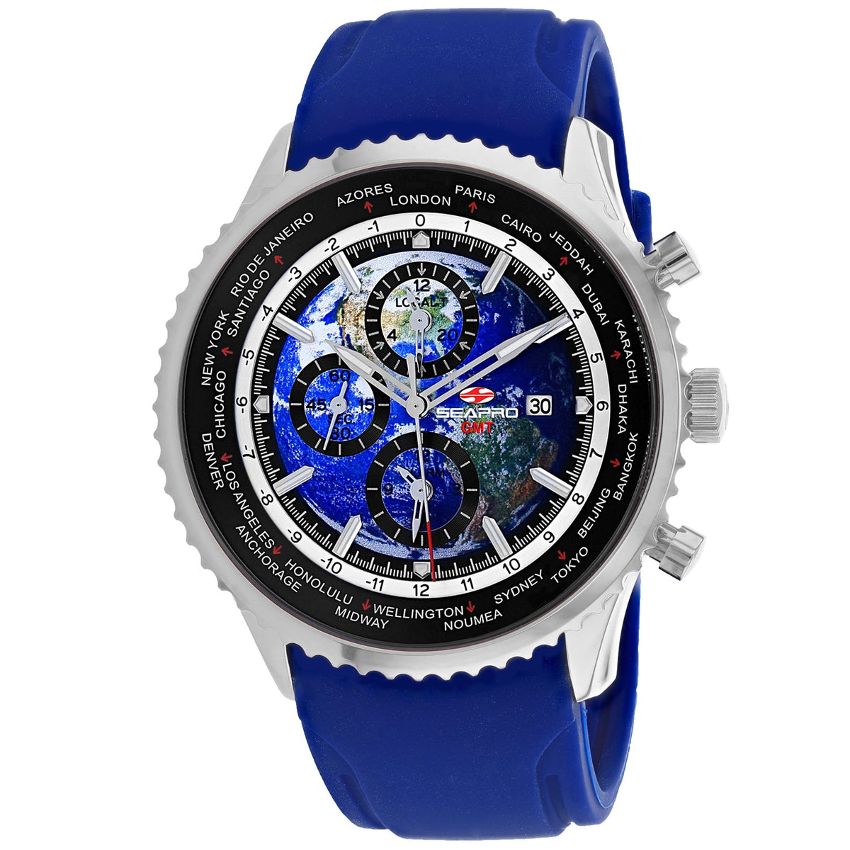 Seapro Men's Meridian World Timer GMT