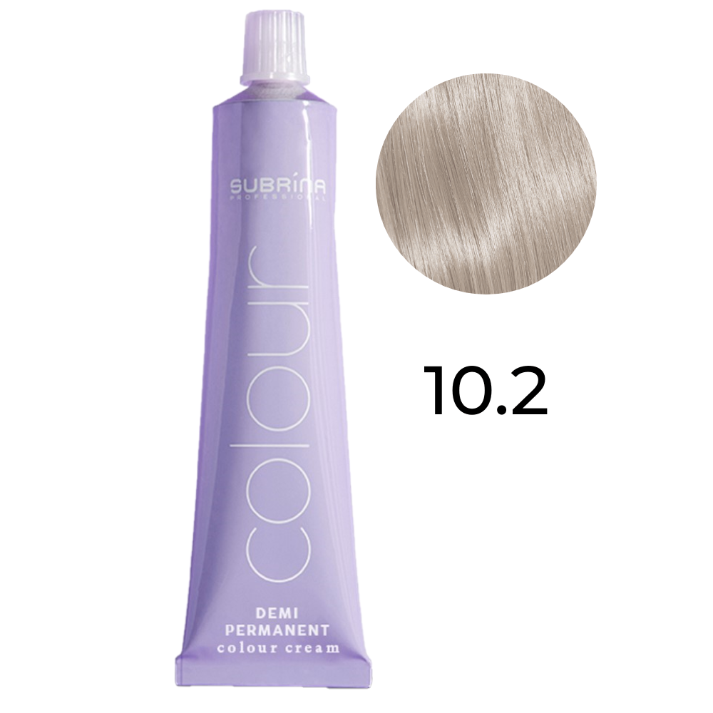 Subrina Professional, Demi Permanent Colour, Demi-Permanent Hair Dye, 10/2 Pearl Blonde, 60 ml