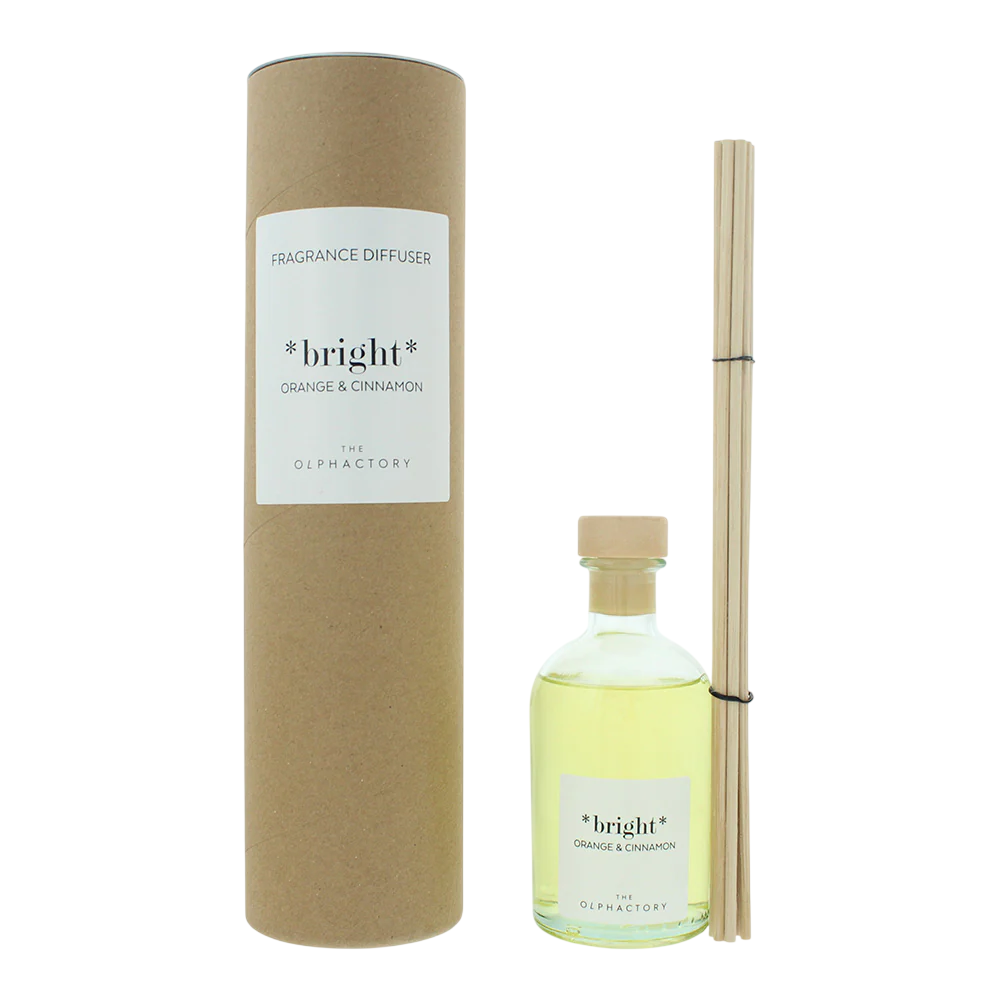 The Olphactory, Bright Orange & Cinnamon, Fragrance Sticks, Aroma Reed Diffuser, 100 ml