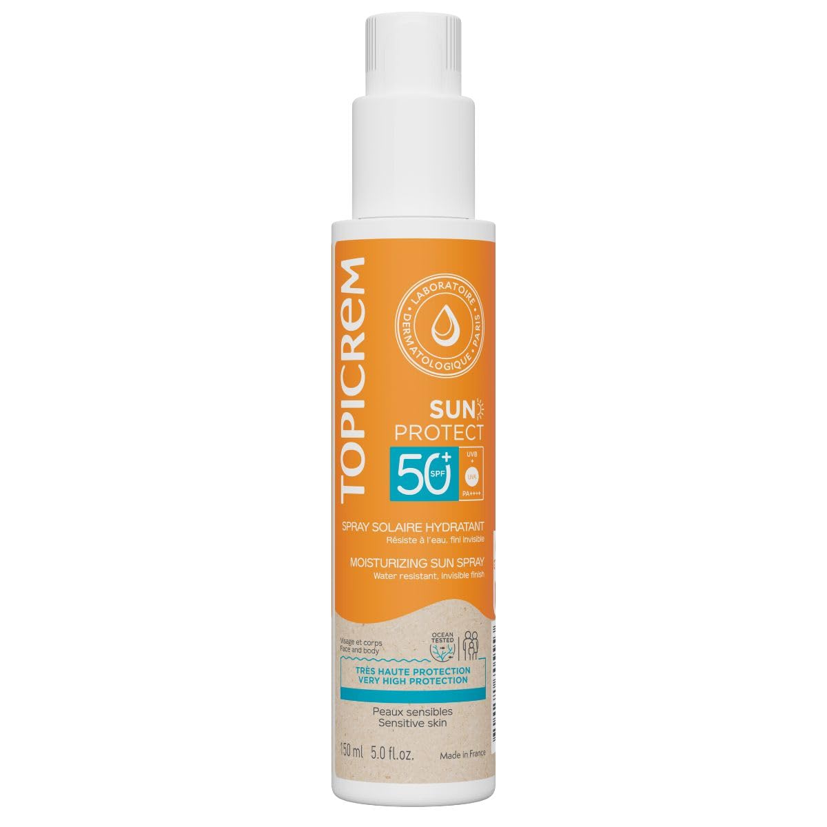 Topicrem, Sun Protect, Hydrating & Protecting, Sunscreen Spray, SPF 50, 150 ml