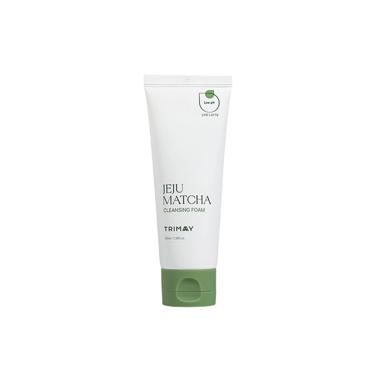 Trimay, Jeju Matcha, Vegan & Fragrance-Free, Cleansing & Exfoliating, Cleansing Foam, 100 ml