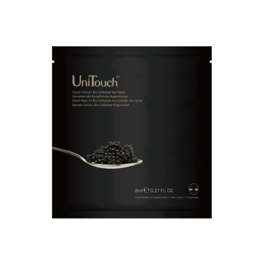 UniTouch, Bio-Cellulose, Caviar, Lifting, Under-Eye Mask Patch, 2 pcs, *Tester