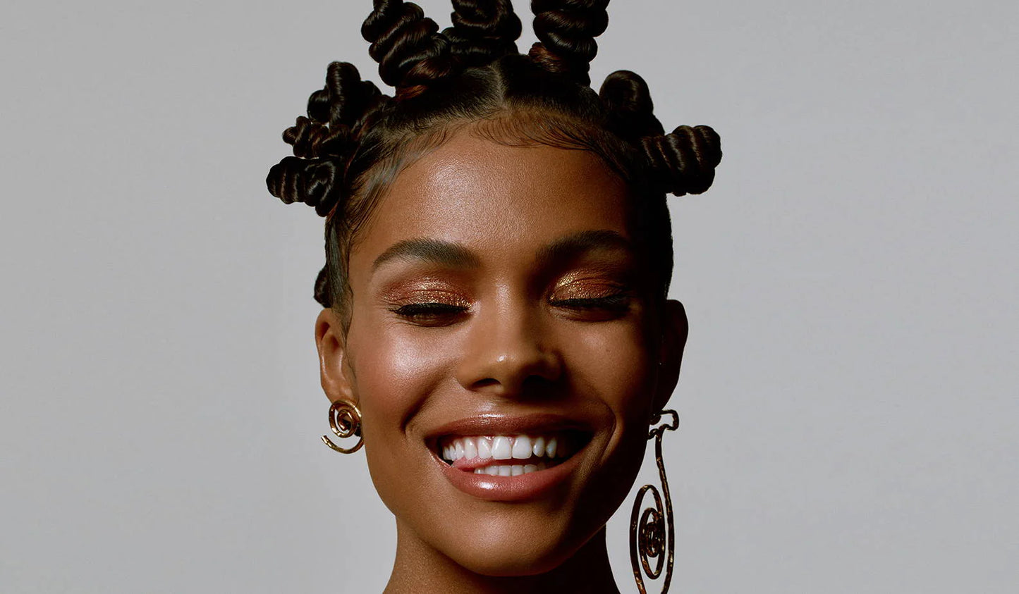 HD Transparent Lace Front Bantu Knots Wig | Synthetic | Full Lace | With Baby Hair | For Black Women