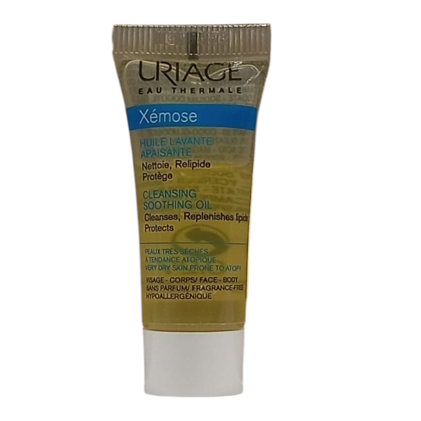 Uriage, Xemose, Shea Butter, Soothing, Cleansing Oil, For Face & Body, 8 ml *Sample