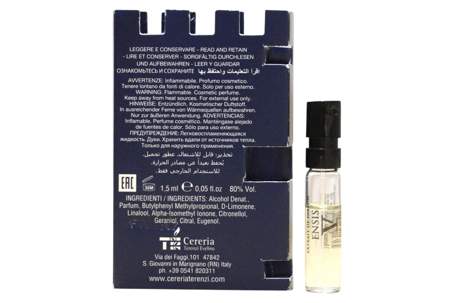 V Canto, Ensis, Extrait De Parfum, Unisex, 1.5 ml *Vial