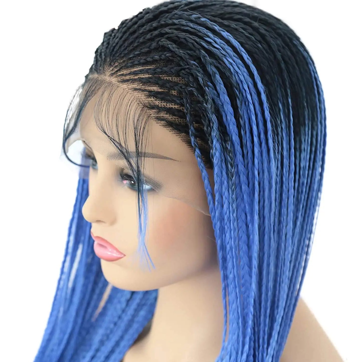 13X4 Lace Wigs for Women | Braided Box Braids Wigs | Synthetic Lace Front Wig | Braiding Wigs Natural Hairline Cosplay