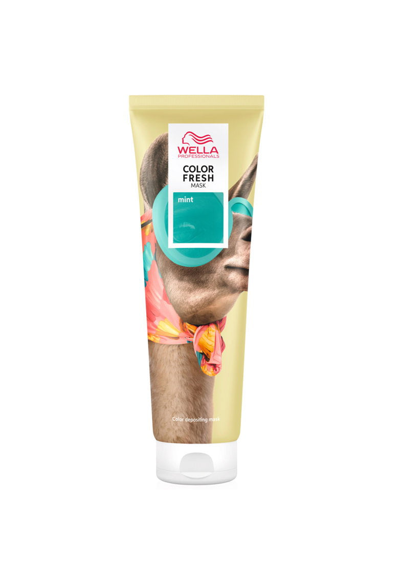 Wella Professionals, Color Fresh Masks, Silicone Free, Hair Colouring Cream Mask, Mint, 150 ml