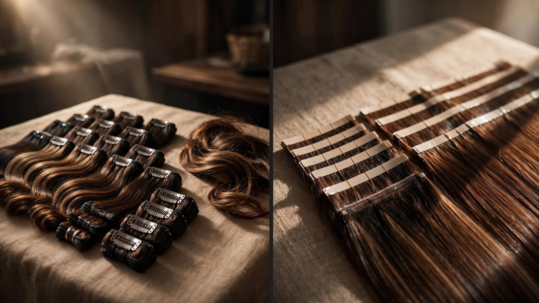 Clip-In vs Tape-In Extensions: A Beginner's Guide