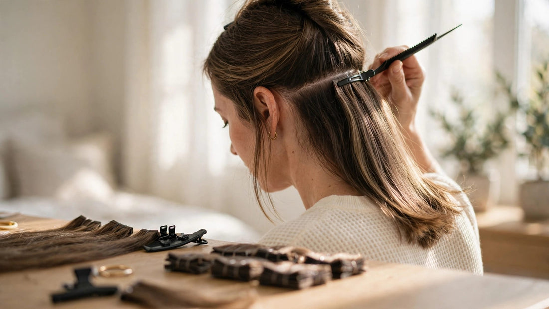 How to Apply Clip-In Hair Extensions at Home