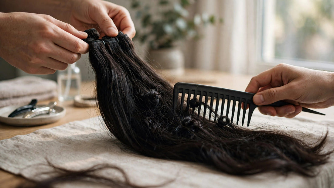How to Detangle Hair Bundles Before Installation
