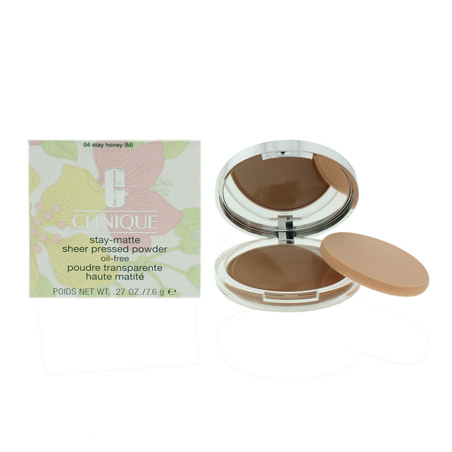 Clinique, Stay-Matte, Matte, Compact Powder, 04, Stay Honey, 7.6 g
