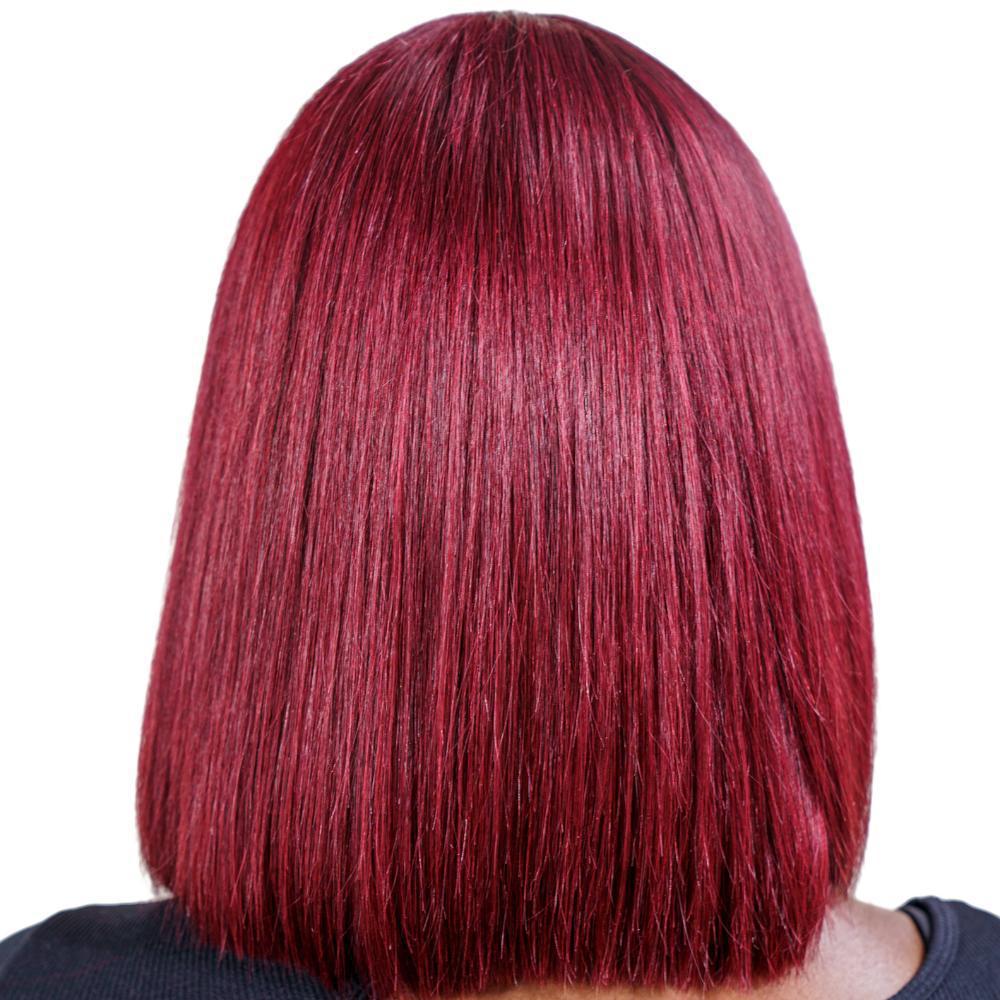 Cherry 13x4 Transparent Lace Front 100% Human Hair Bob Wig Luxegan