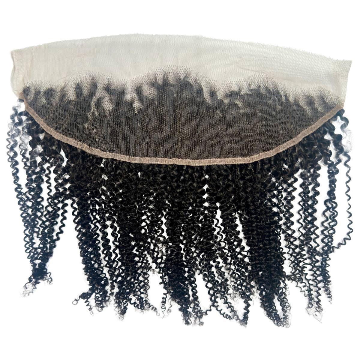 Afro Kinky 13x4 HD Lace Human Hair Frontal Luxegan