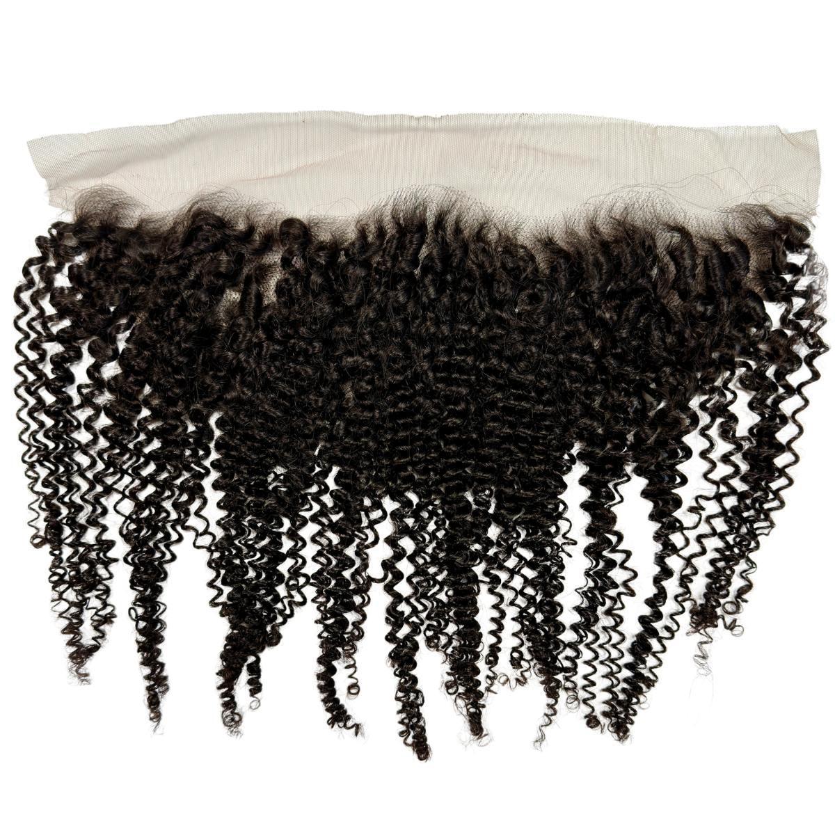 Jerry Curl 13x4 Transparent Lace Human Hair Frontal Luxegan