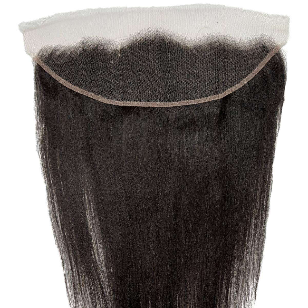 Yaki Straight 13x4 HD Lace Human Hair Frontal Luxegan