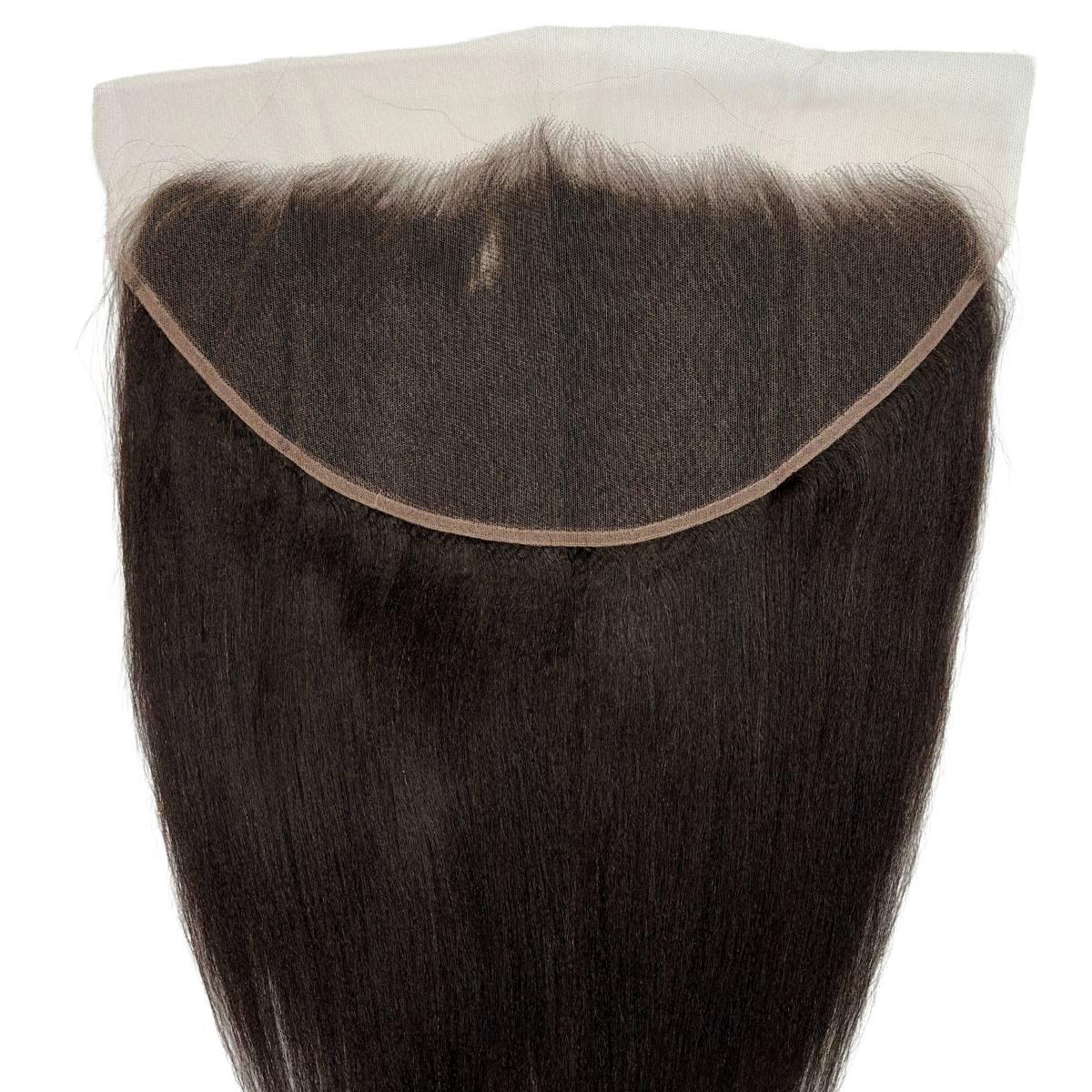 Yaki Straight 13x6 HD Lace Human Hair Frontal Luxegan