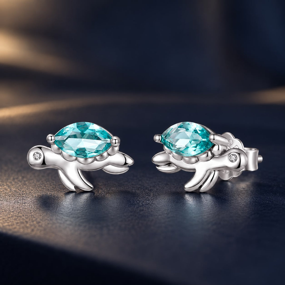 925 Sterling Silver White Gold Plated Transparent Glass CZ 0.6x0.9cm Earrings for Women