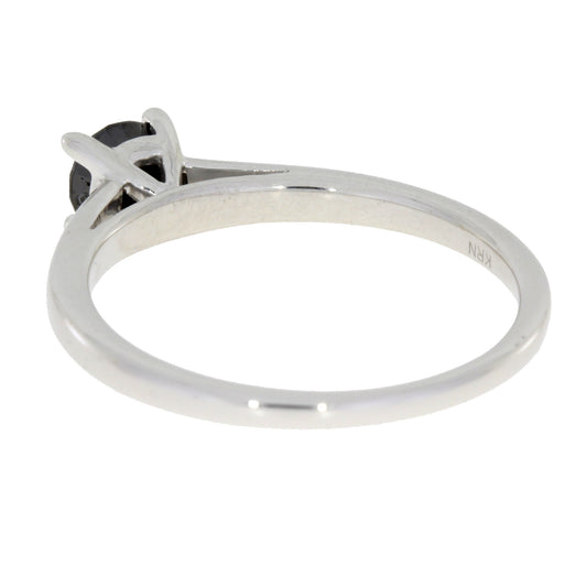 .50ct Diamante Negro Sólo Eng Plata Esterlina