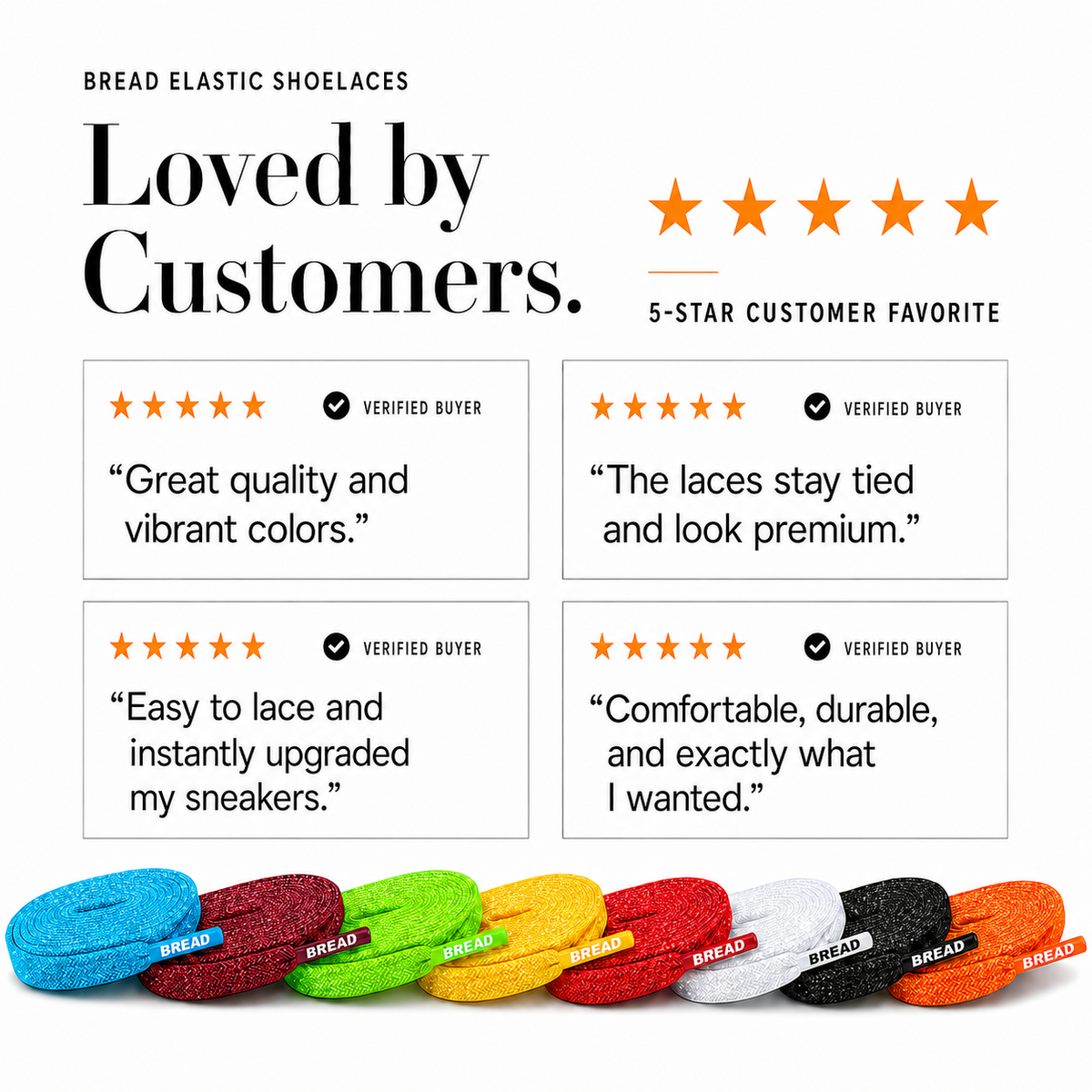 Sparkly Flat Bread Laces
