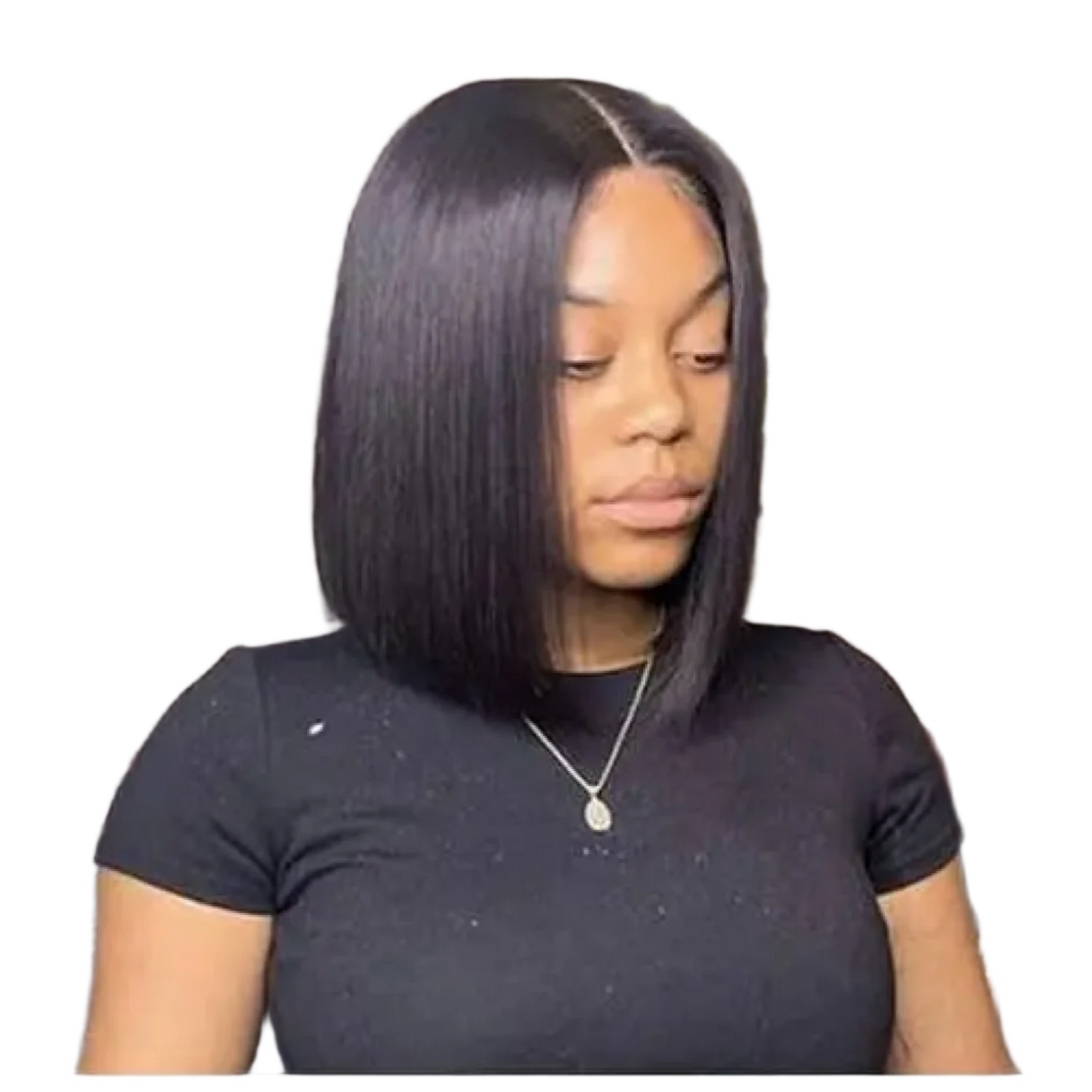 Wear And Go Bob Straight Pre Cut Lace Front Wigs | Black