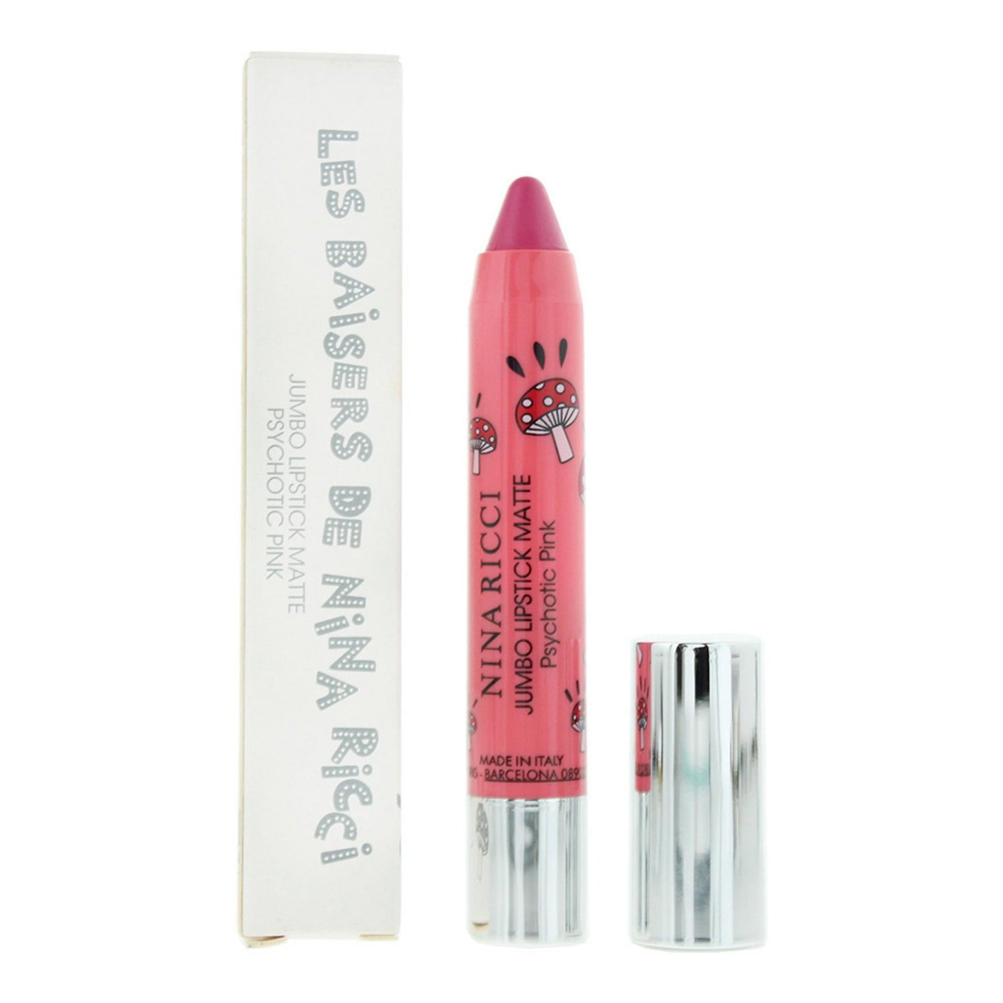 Nina Ricci, Jumbo Lipstick Matte, Jumbo Matte, Cream Lipstick, Psychotic Pink, 2.5 g