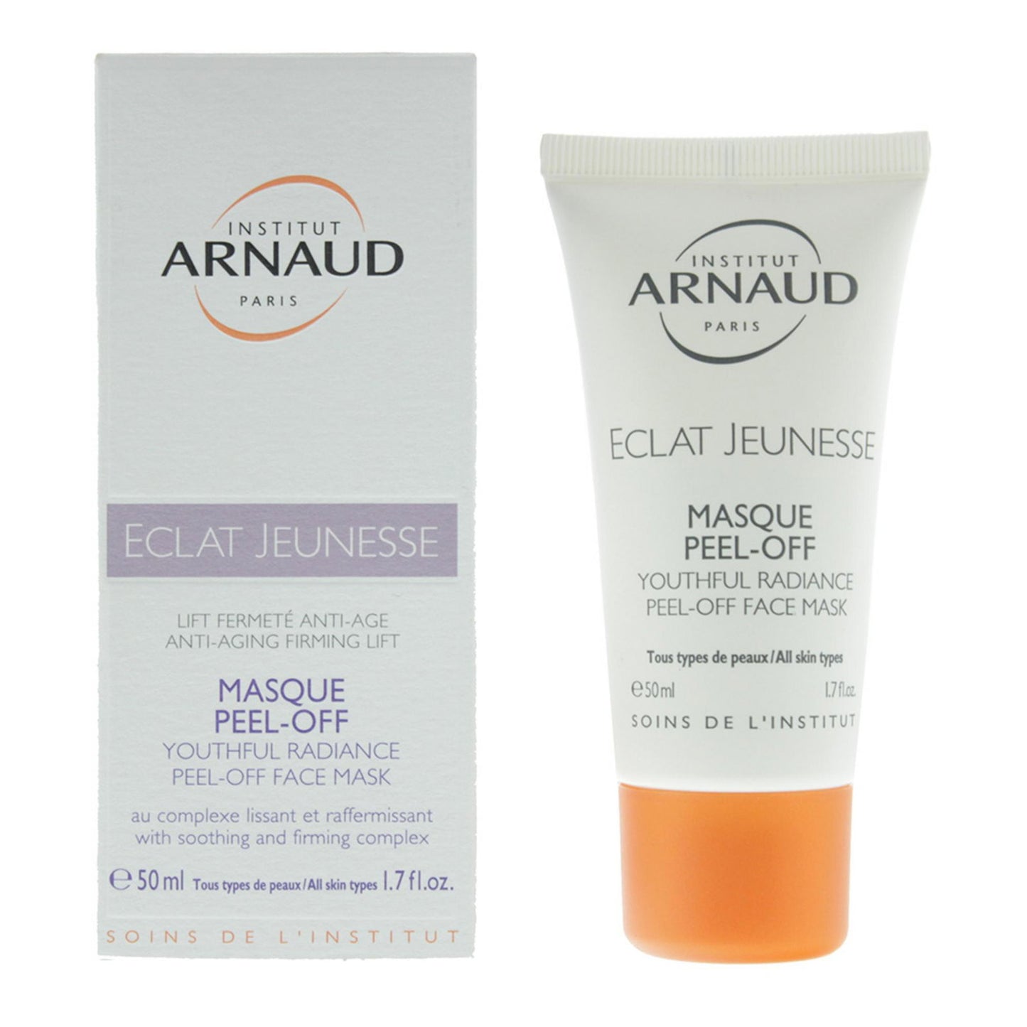 Institut Arnaud, Youthful Radiance, Radiance and Lifting, Peel-Off Mask, Face, 50 ml