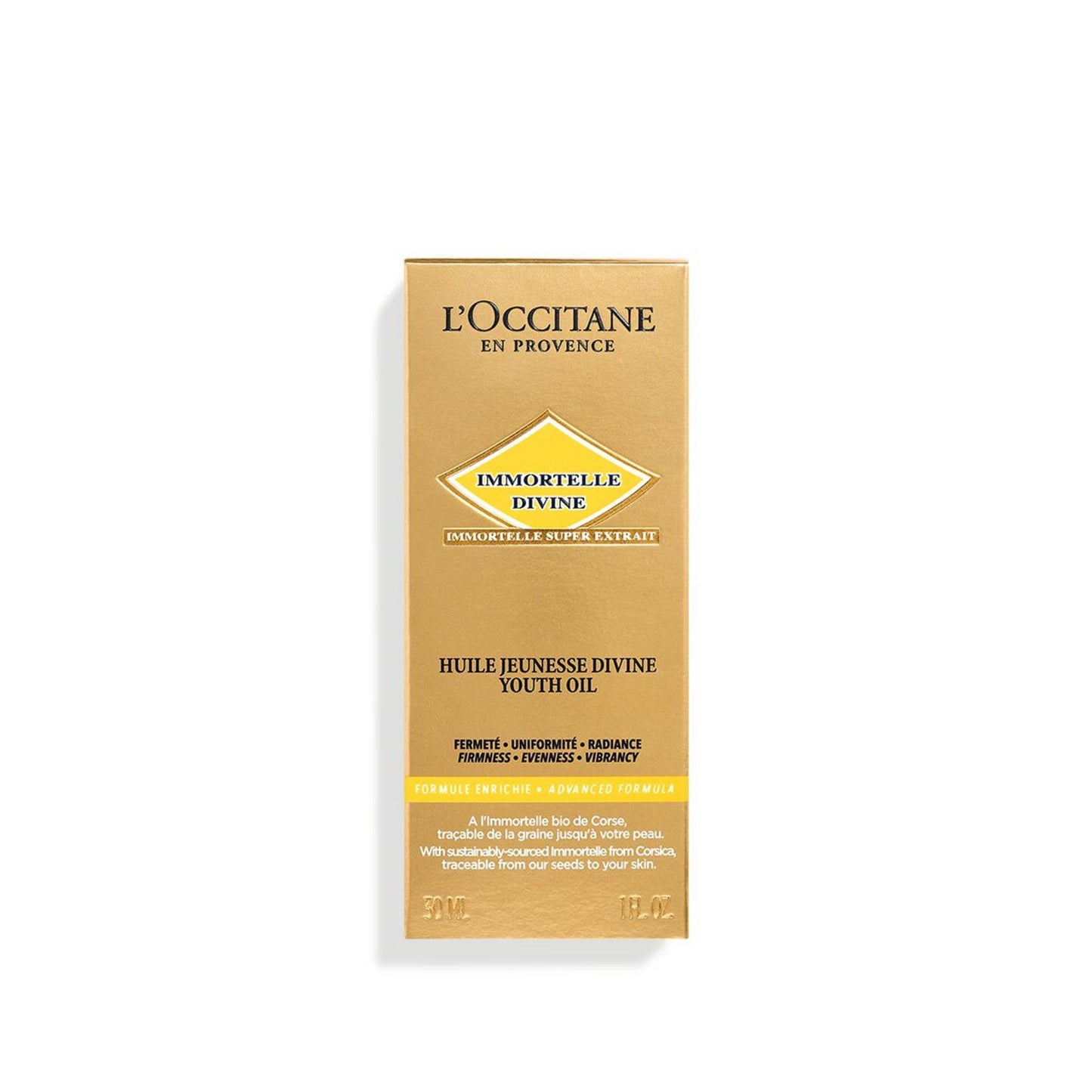 L'Occitane en Provence, Immortelle Divine, 100% natural, Firming & Radiance, Oil, For Face, 30 ml