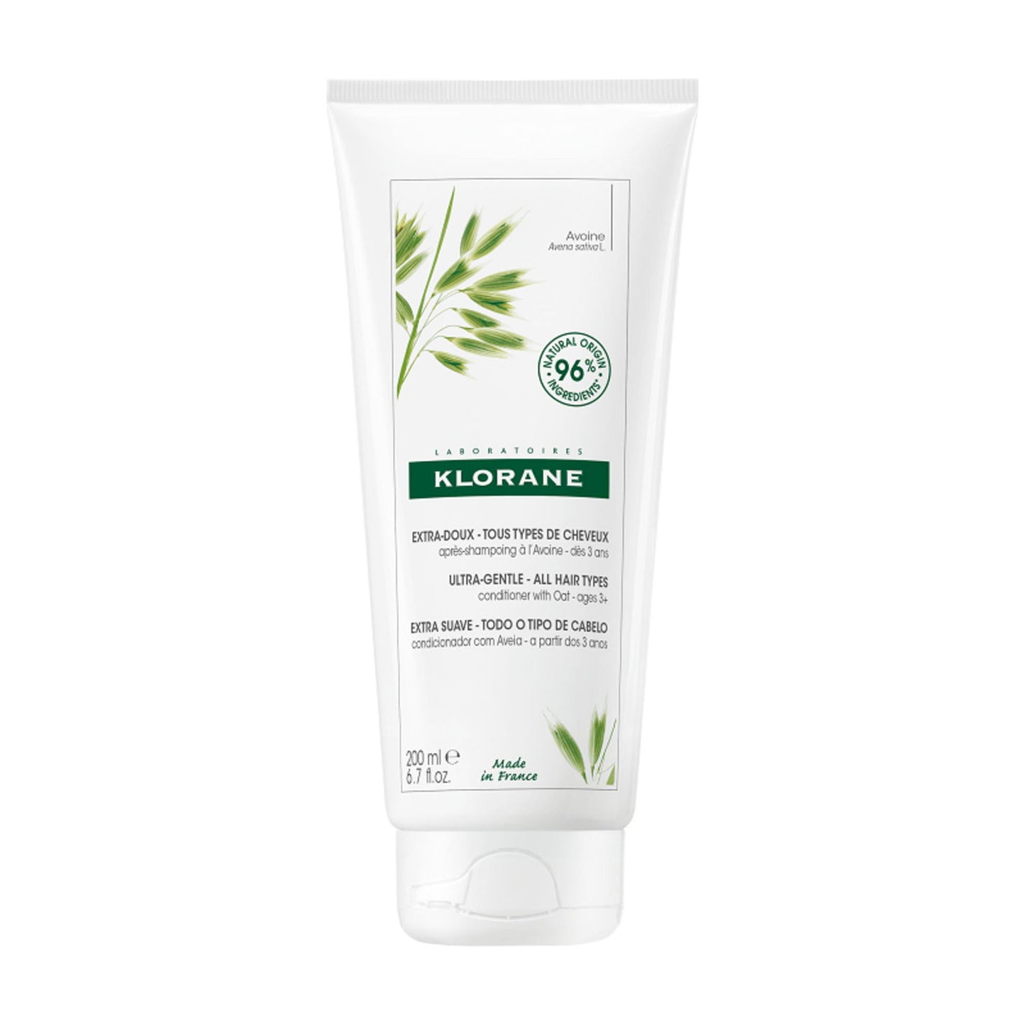 Klorane, Oat Milk, Oat, Hair Conditioner, Softens, 200 ml
