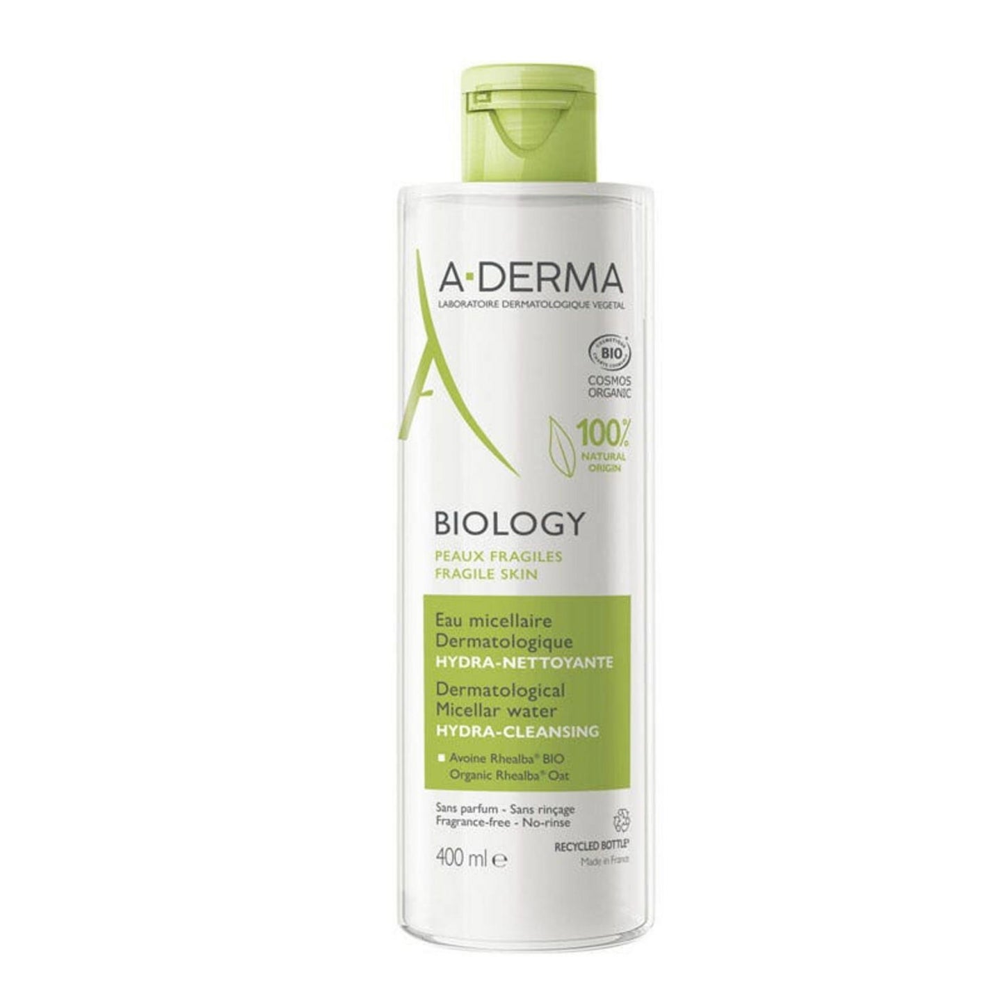 A-Derma, Biology, Hydrating, Micellar Water, All Skin Types, 400 ml