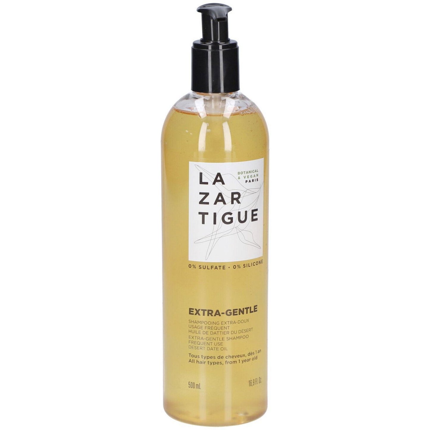Lazartigue, Extra-Gentle, Hair Shampoo, Gentle Cleansing, 500 ml