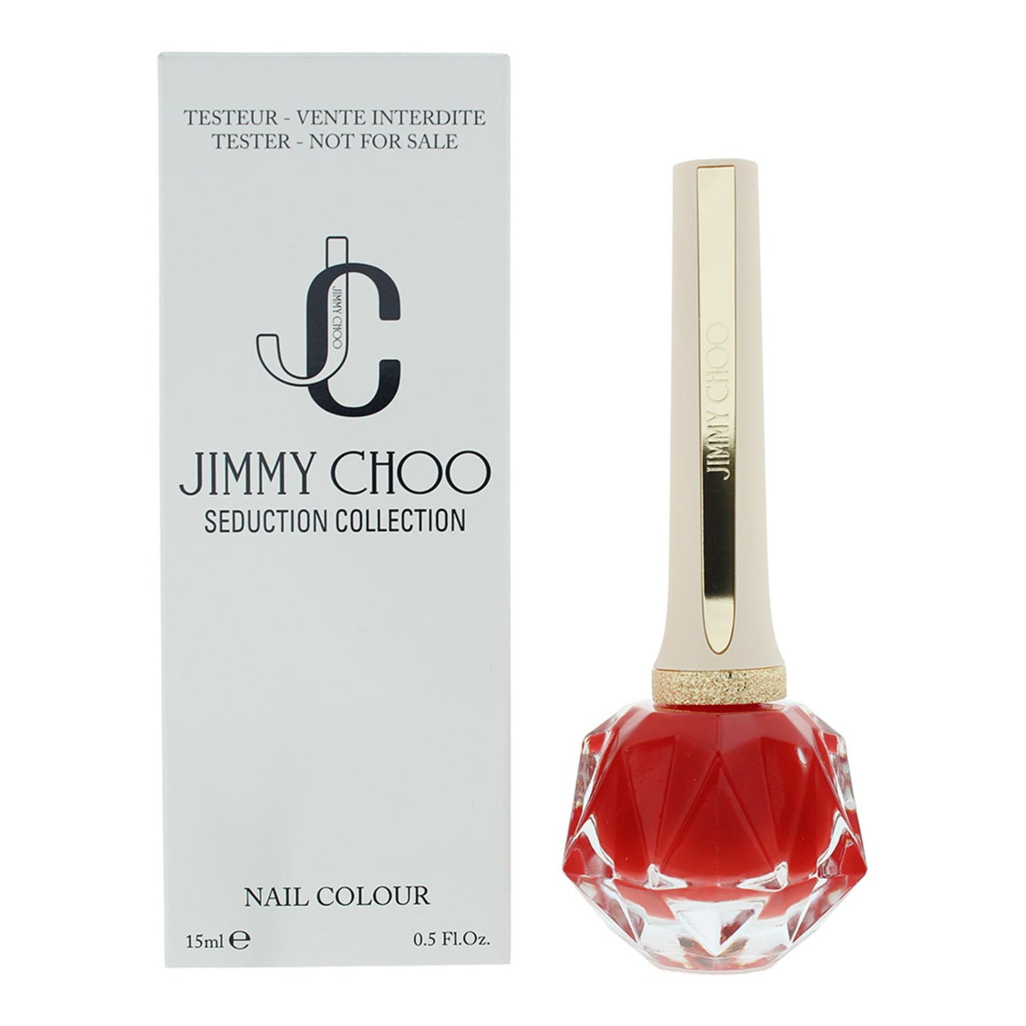 Jimmy Choo, Seduction, Glossy, Nail Polish, 004, Radiant Coral, 15 ml *Tester