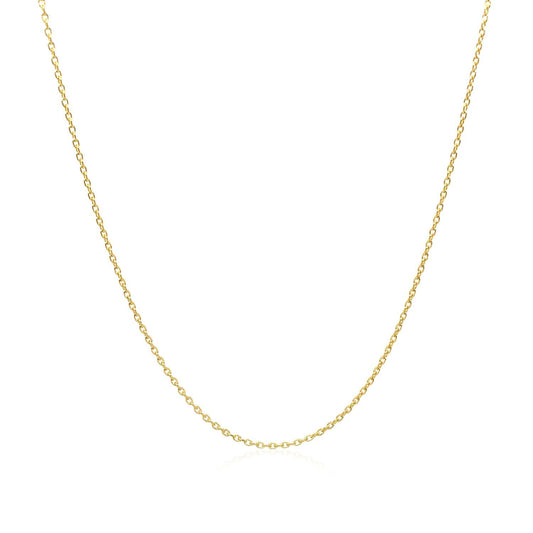 Adjustable Cable Chain in 14k Yellow Gold (1.0mm)