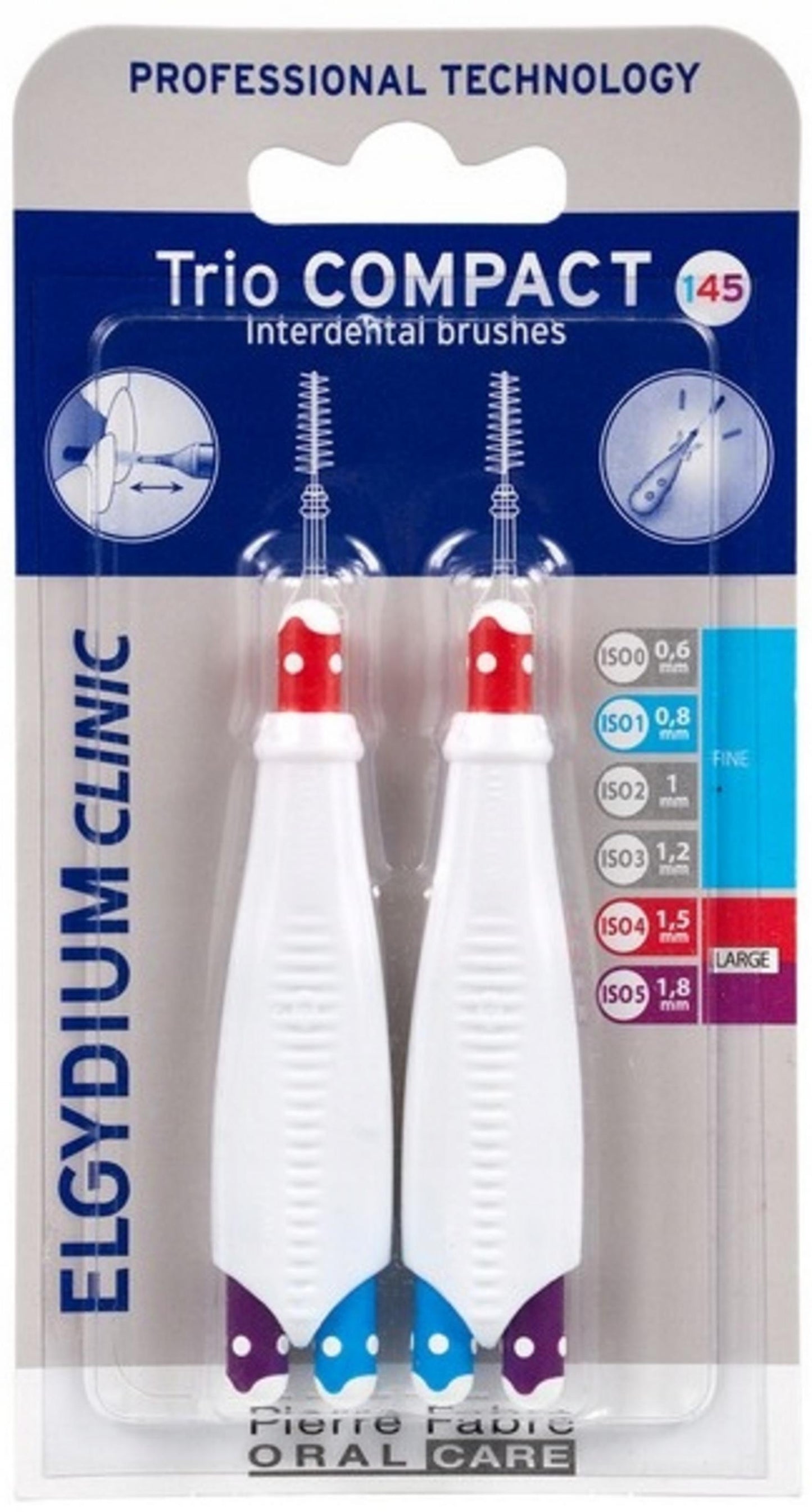 Set Duo, Elgydium, Interdental Brush, Dual-colored, 2 pcs