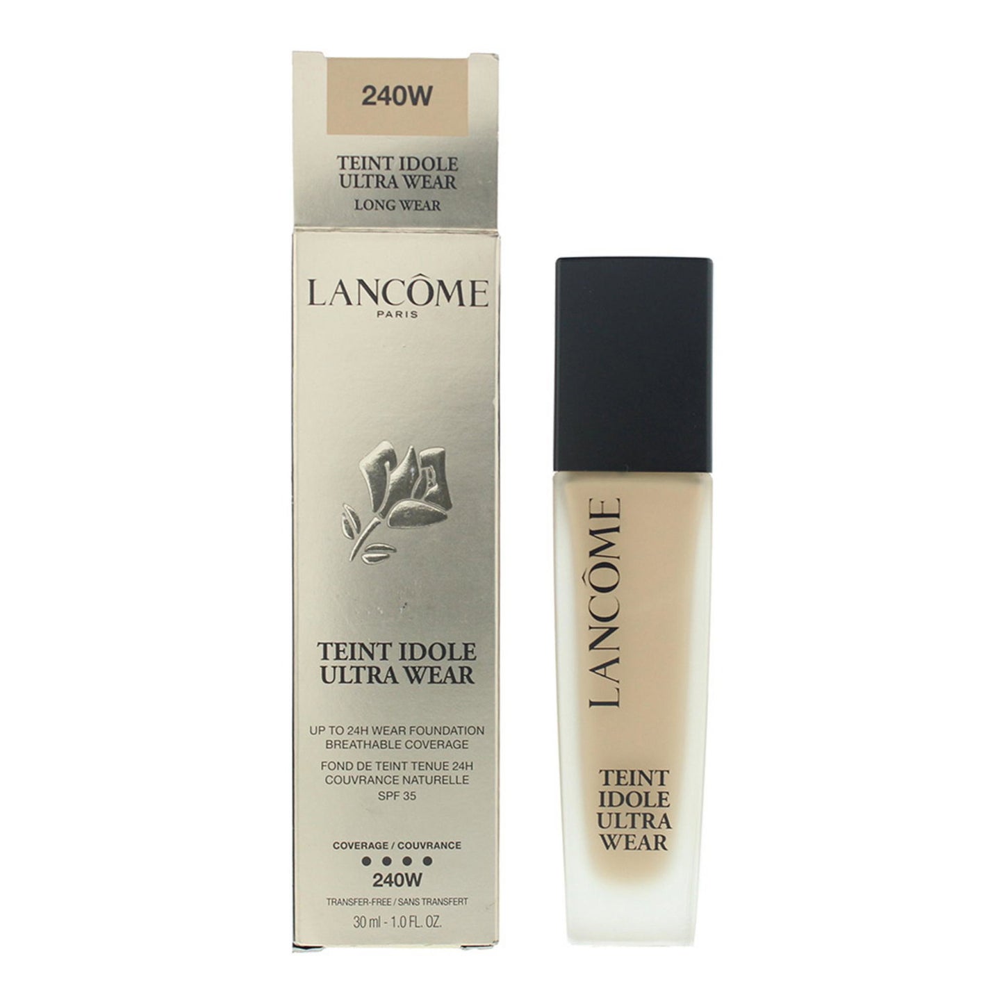 Lancome, Teint Idole Ultra Wear, Liquid Foundation, 240W, SPF 35, 30 ml