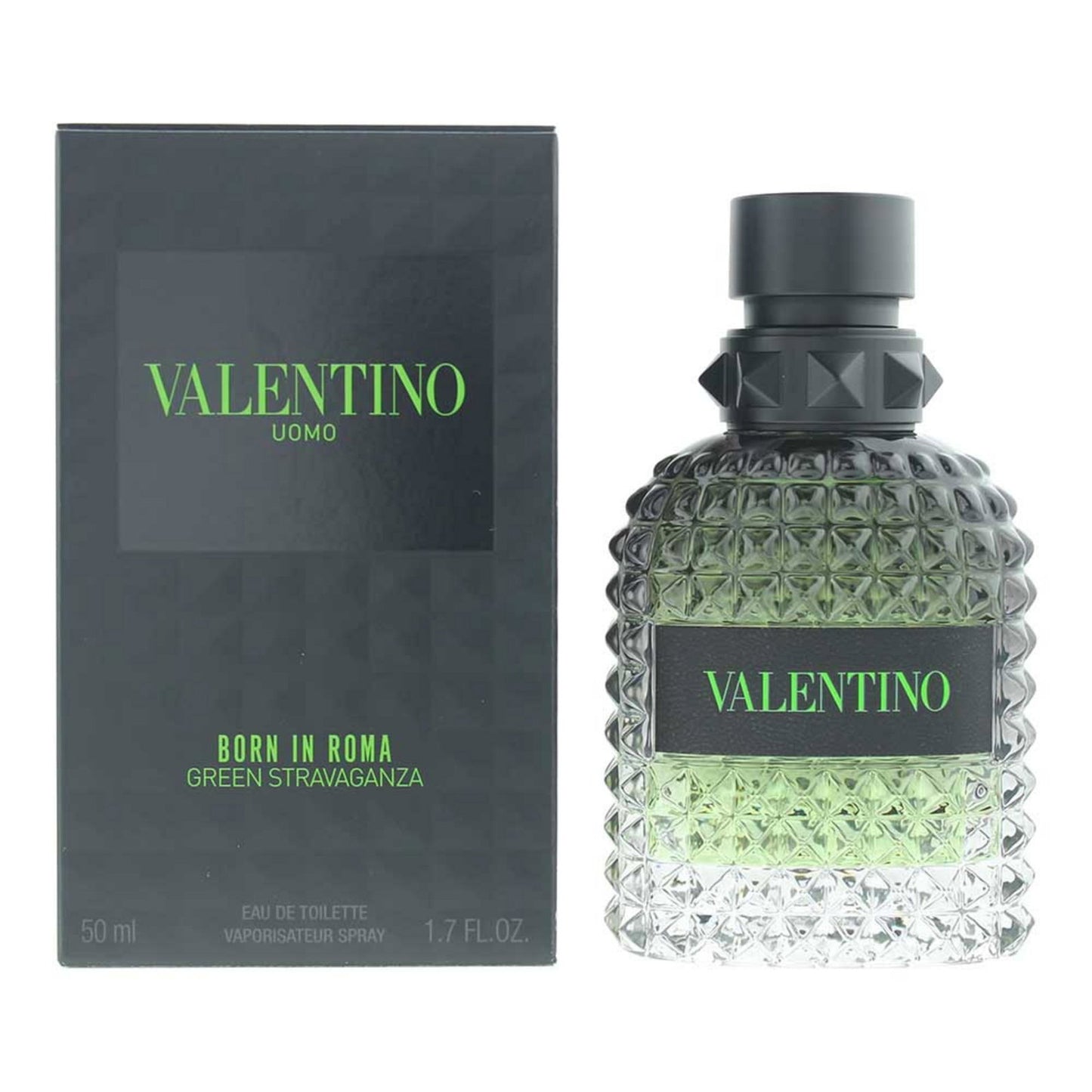 Valentino, Uomo Born In Roma Green Stravaganza, Eau De Toilette, For Men, 50 ml
