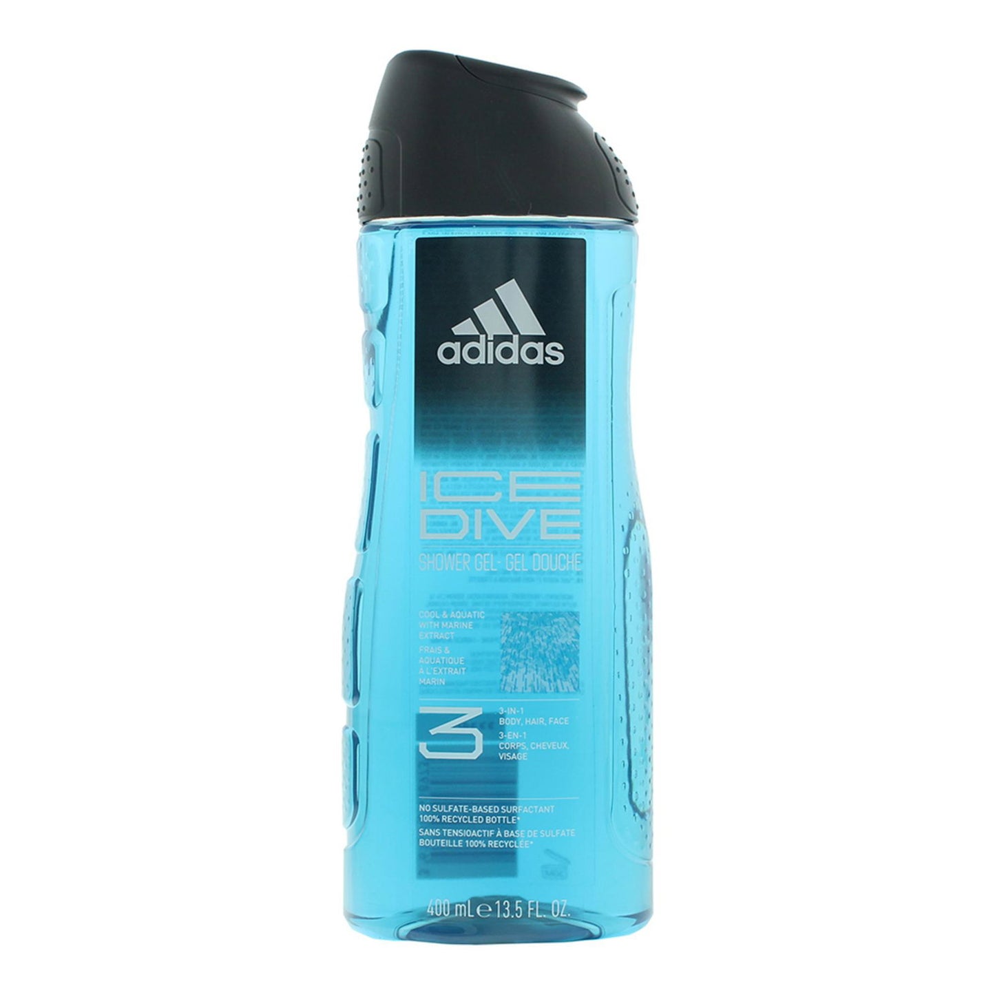 Adidas, Ice Dive, Aquatic, Shower Gel, Face, Body, Hair, All Skin Types, 400 ml