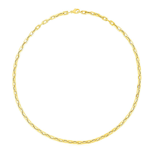 Cadena de oro amarillo de 14k con diseño de clip